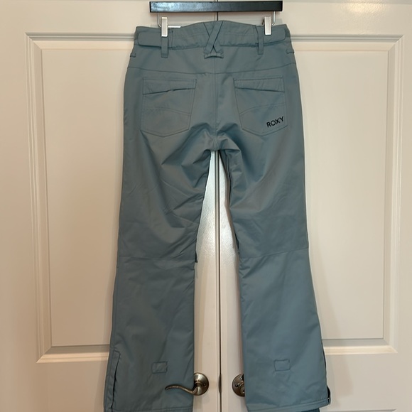 Roxy Backyard snow pants, aqua blue size large - Picture 2 of 8